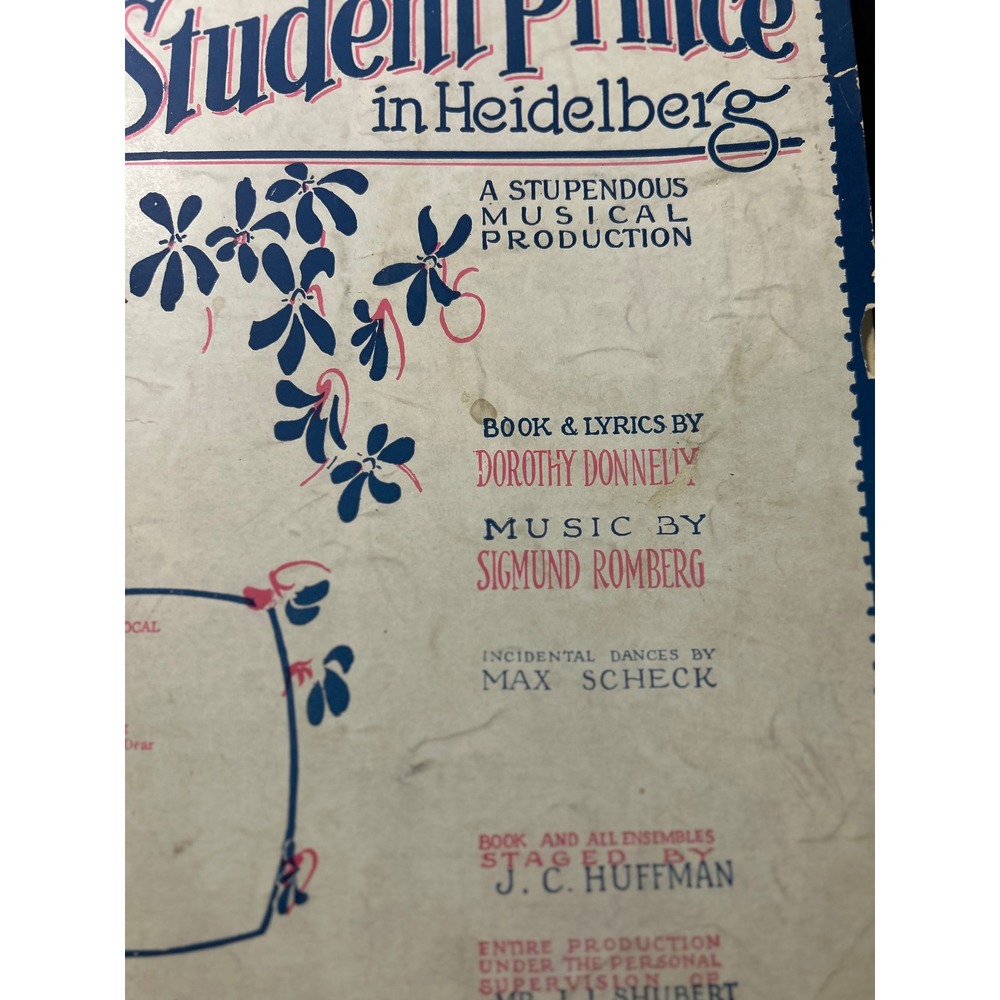 Sheet Music Serenade Solo The Student Prince in Heidelberg Sigmund Romberg Harms - Picture 5 of 10